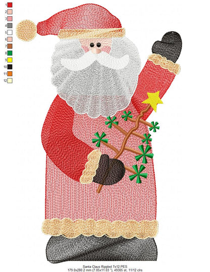 Santa Claus - Rippled
