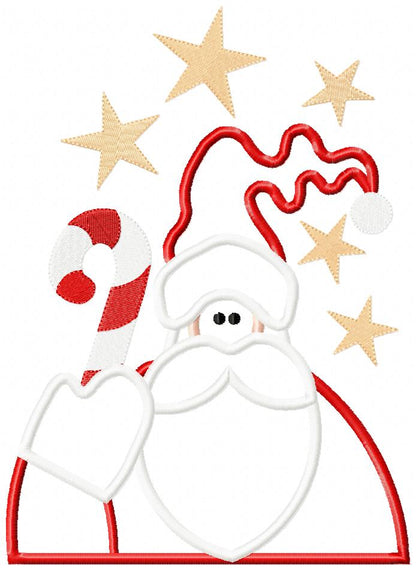 Jolly Santa Magic - Appliqué - Machine Embroidery Design
