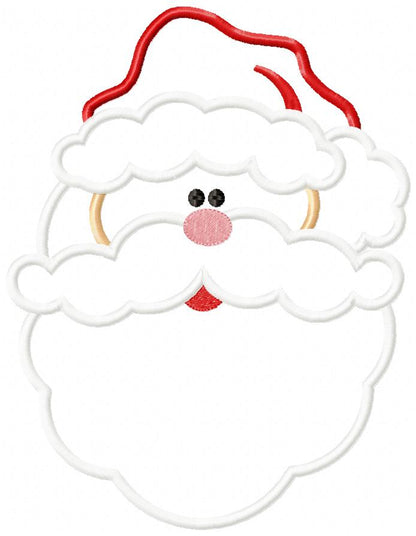 Santa Claus - Applique - Machine Embroidery Design