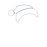 Santa Fox Holding a Gift - Applique - Machine Embroidery Design