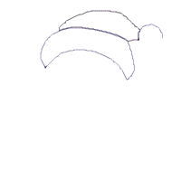 Santa Hedgehog Holding a Gift - Applique Embroidery