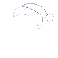 Santa Koala Holding a Gift - Applique - Machine Embroidery Design