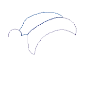 Santa Lion Holding a Gift - Applique