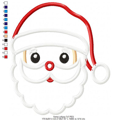 Santa Claus Bring you a Lollipop - ITH Project - Machine Embroidery Design