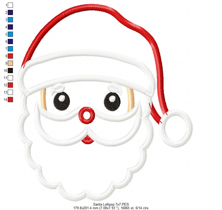 Santa Claus and Rudolph Reindeer Brought you a Sweet Lollipop  - ITH Project - Machine Embroidery Design