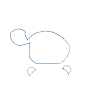 Santa Sheep Holding a Gift - Applique