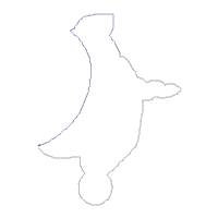 Christmas Unicorn Holding a Gift - ITH Project - Machine Embroidery Design