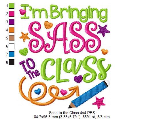 I'm bringing Sass to the Class - Fill Stitch Embroidery