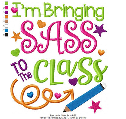 I'm bringing Sass to the Class - Fill Stitch Embroidery