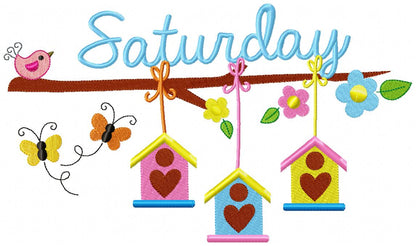 Days of the Week - Applique & Fill Stitch