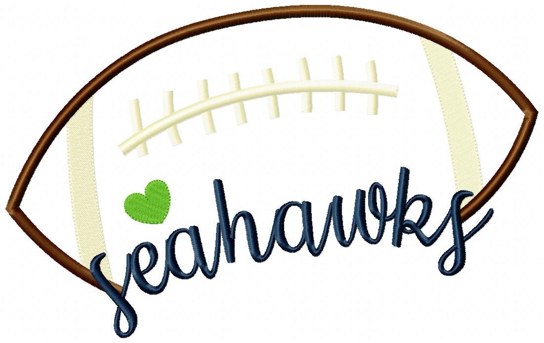 Seahawks – Satin Stitch – Machine Embroidery Design