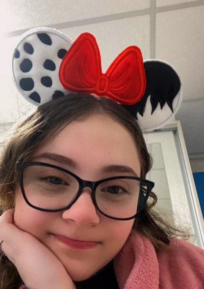 Mouse Ears Villain Headband - ITH Project - Machine Embroidery Design