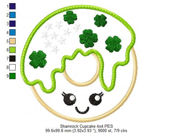 Shamrock Donuts - Applique