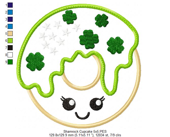 Shamrock Donuts - Applique