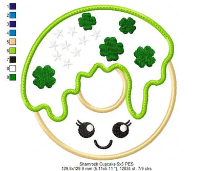 Shamrock Donuts - Applique