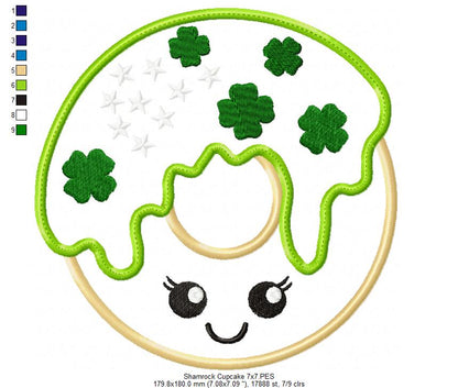 Shamrock Donuts - Applique