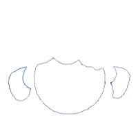 Sheep Girl Face - Applique - Machine Embroidery Design