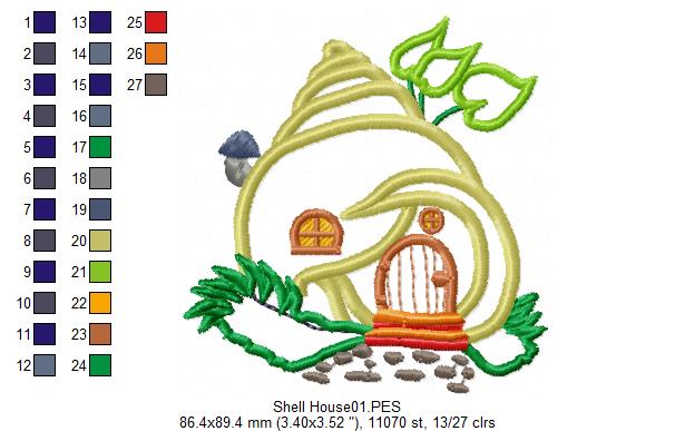 Shell House - Applique