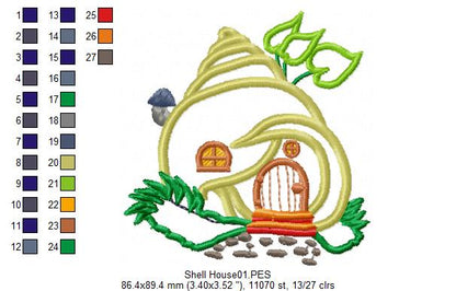 Shell House - Applique