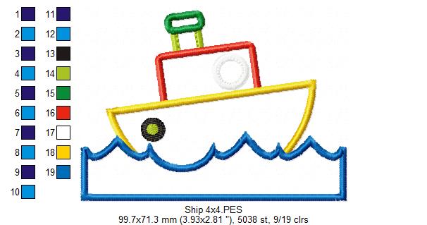 Ship - Applique