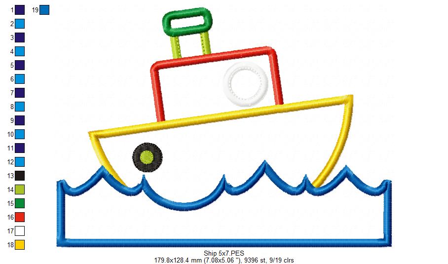 Ship - Applique