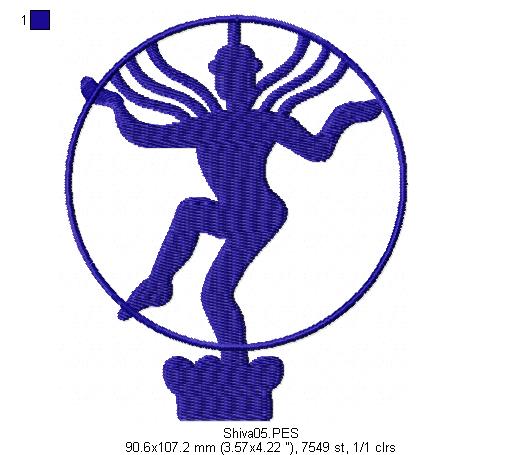 Shiva - Fill Stitch - Machine Embroidery Design