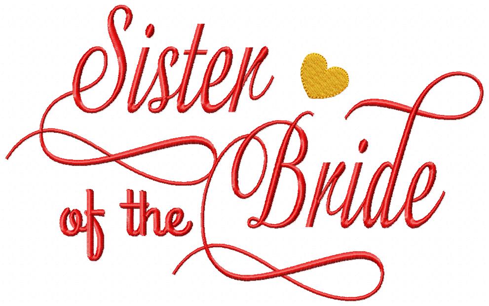 Sister of the Bride - Fill Stitch