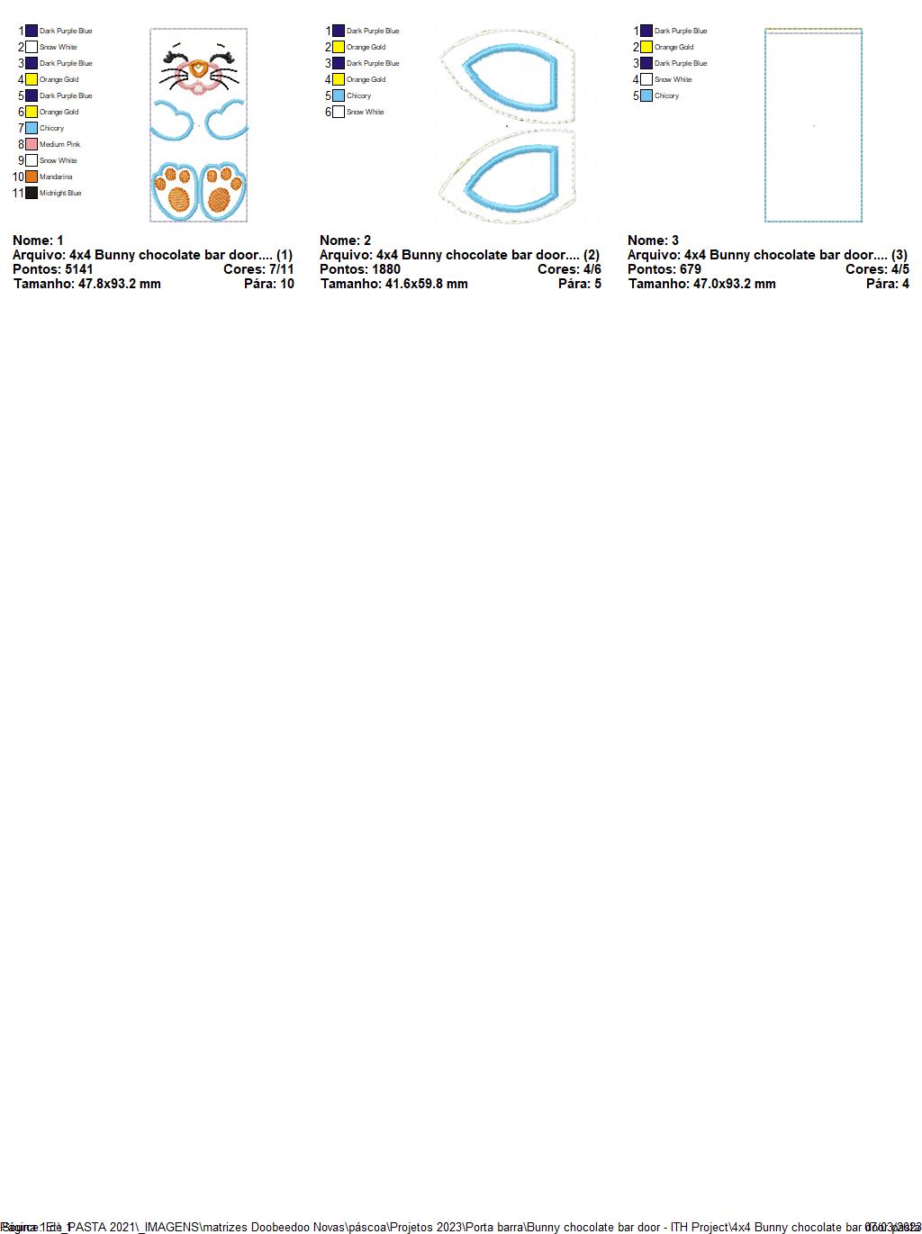 Happy Bunny Candy Bag 3 - ITH Project - Machine Embroidery Design