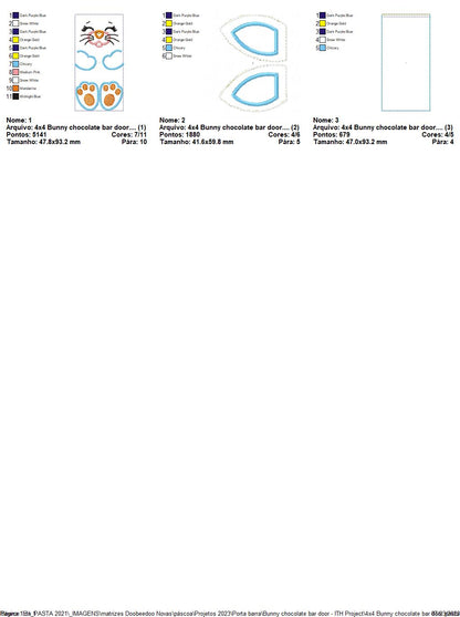 Happy Bunny Candy Bag 3 - ITH Project - Machine Embroidery Design