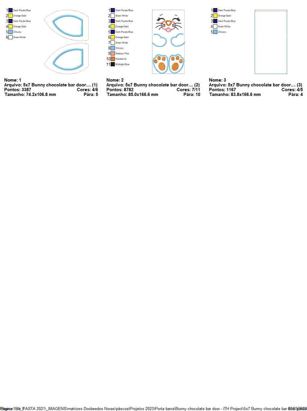 Happy Bunny Candy Bag 3 - ITH Project - Machine Embroidery Design