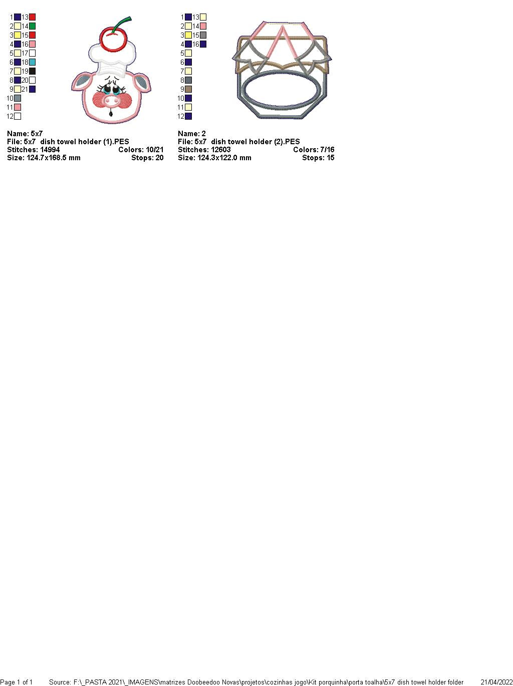 Pig - ITH Project - Machine Embroidery Design