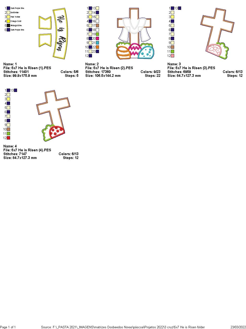 He is Risen Vase Ornament - ITH Project - Machine Embroidery Design