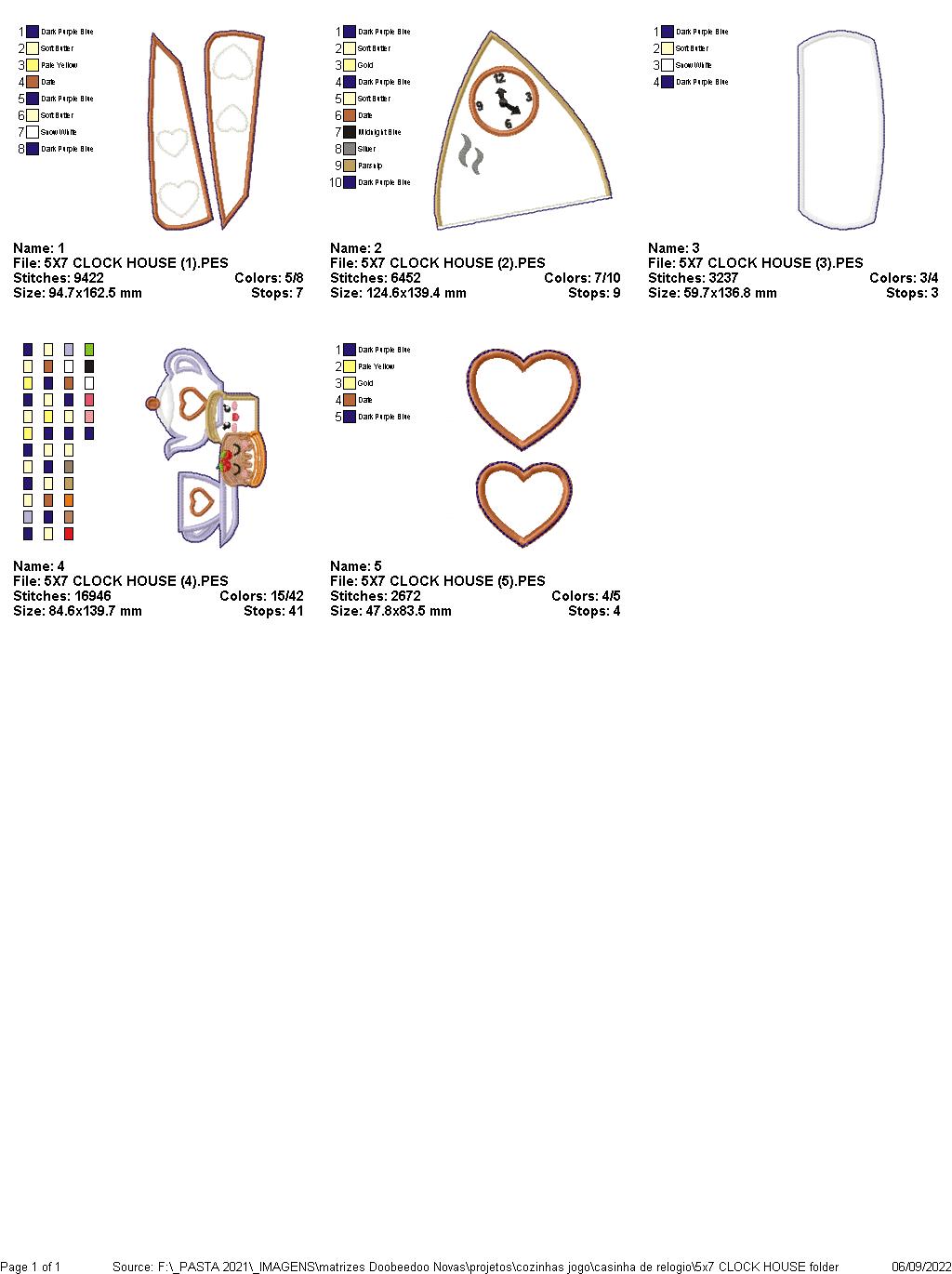 Little House Tea Time Ornament - ITH Project - Machine Embroidery Design