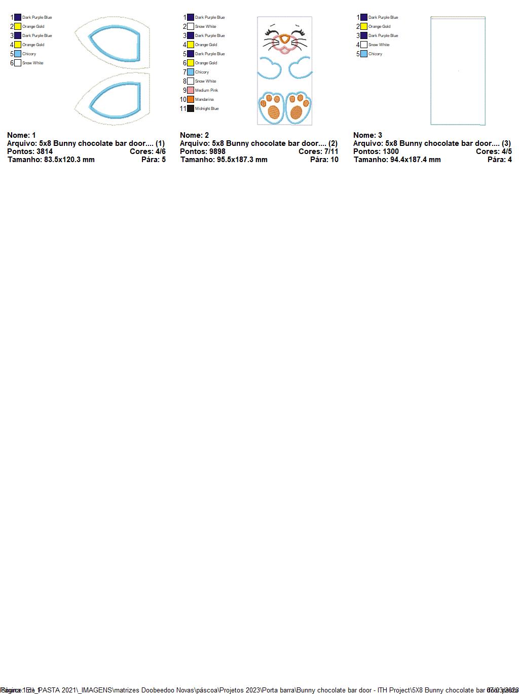 Happy Bunny Candy Bag 3 - ITH Project - Machine Embroidery Design