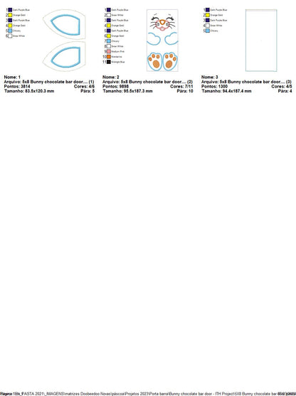 Happy Bunny Candy Bag 3 - ITH Project - Machine Embroidery Design
