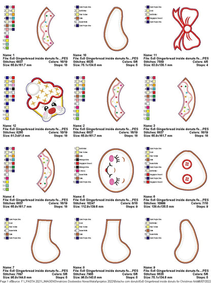Christmas Gingerbread and Cupcake - ITH Project - Machine Embroidery Design