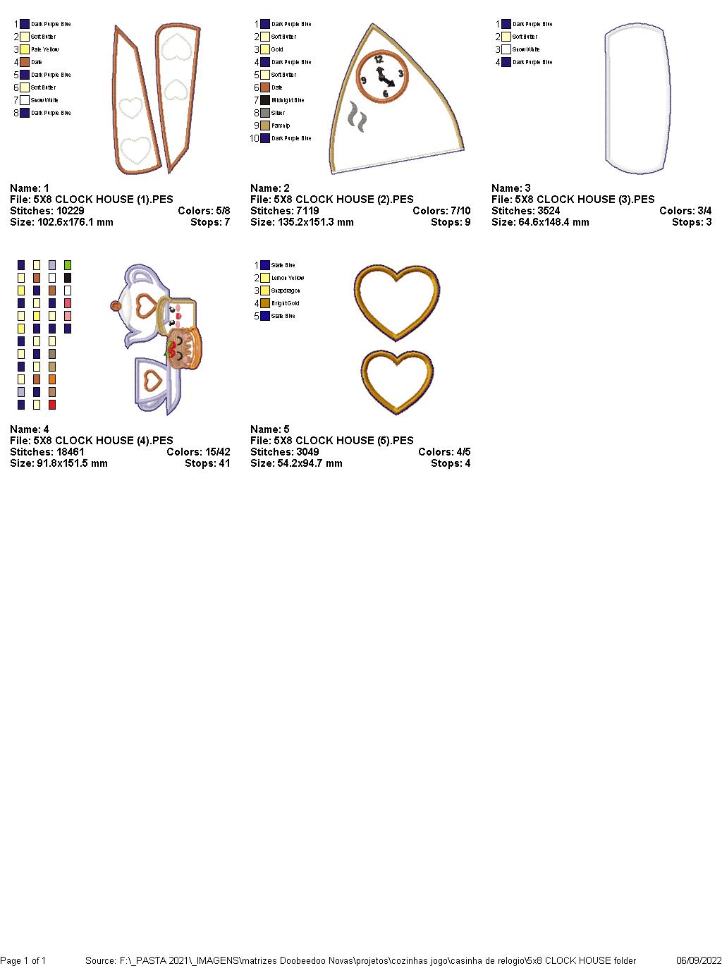 Little House Tea Time Ornament - ITH Project - Machine Embroidery Design