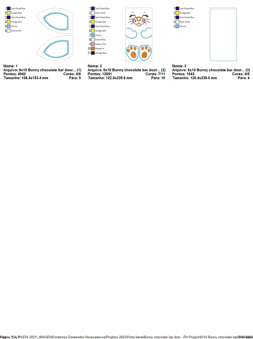 Happy Bunny Candy Bag 3 - ITH Project - Machine Embroidery Design