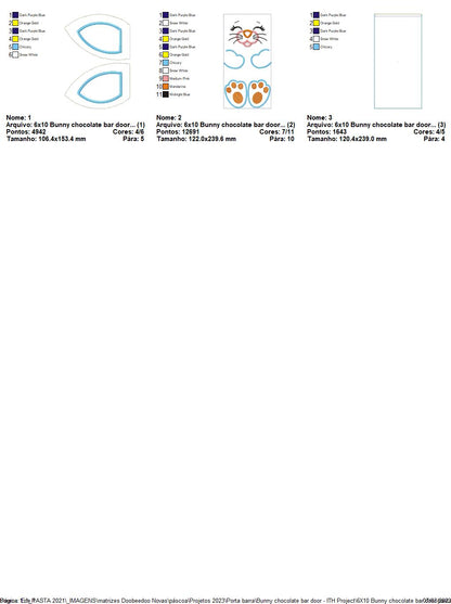 Happy Bunny Candy Bag 3 - ITH Project - Machine Embroidery Design