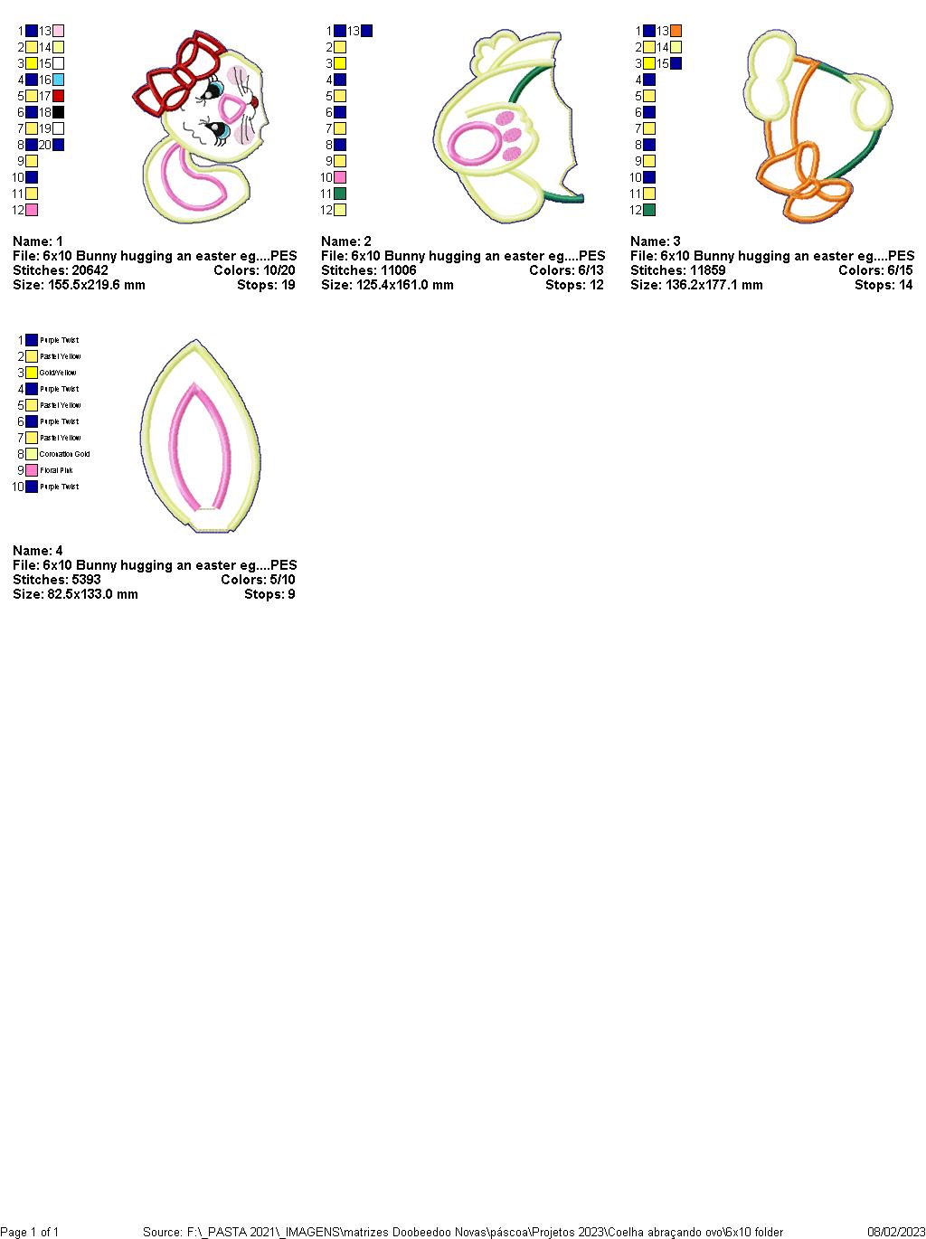 Bunny Hugging an Easter Egg - ITH Project - Machine Embroidery Design