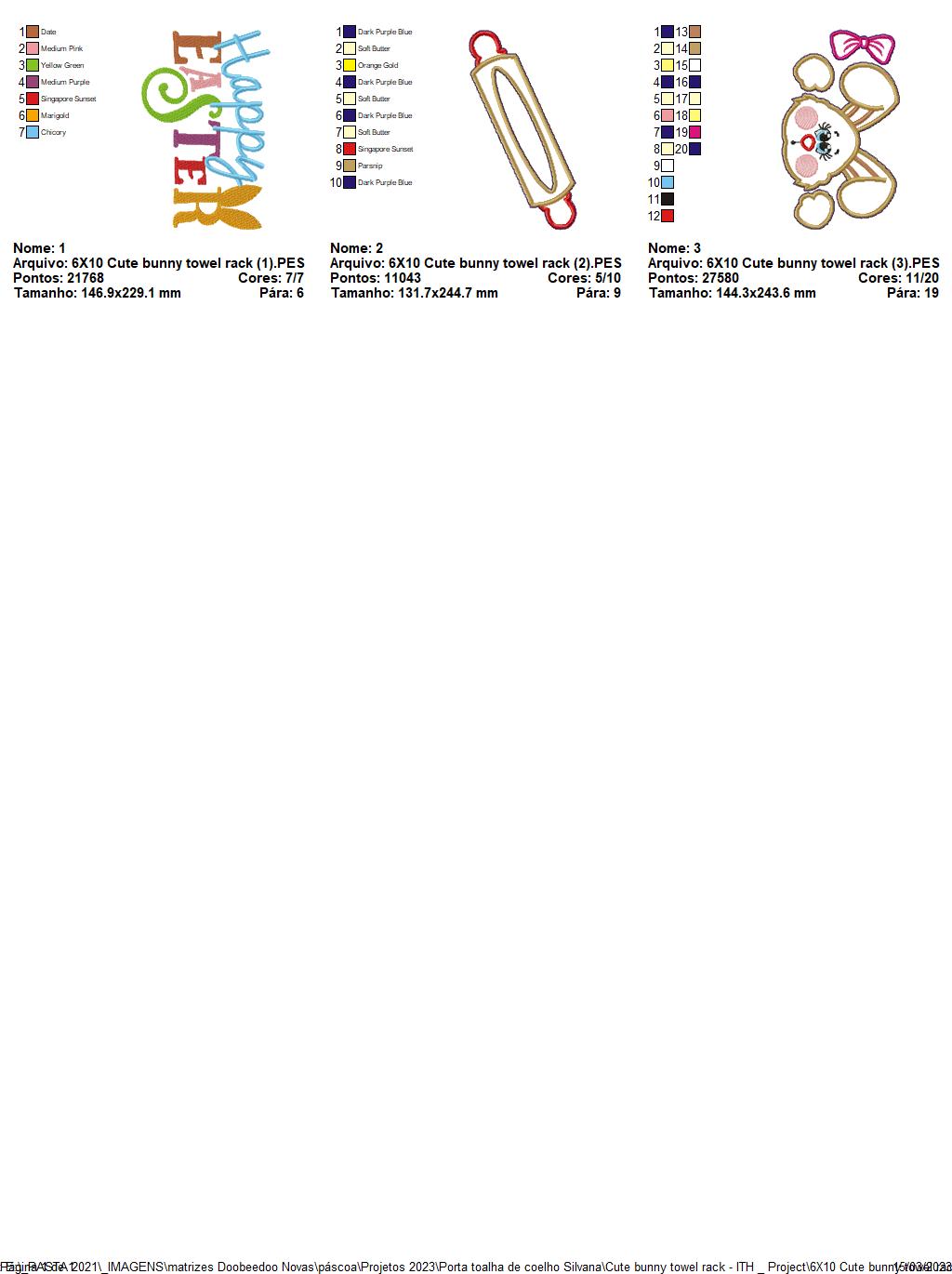 Cute Bunny Dishcloth Holder - ITH Project - Machine Embroidery Design