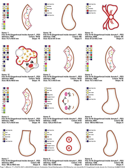 Christmas Gingerbread and Cupcake - ITH Project - Machine Embroidery Design
