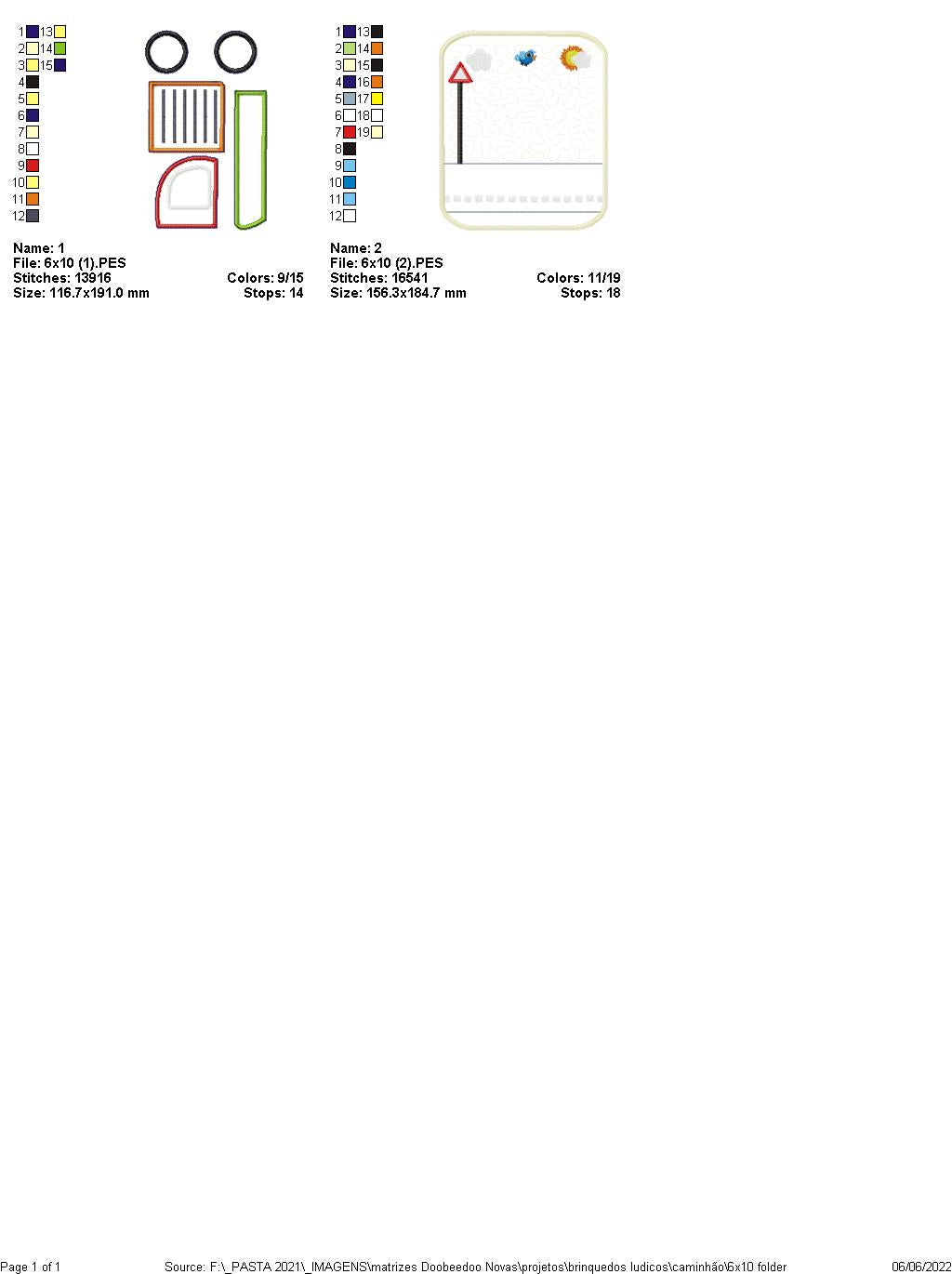 Felt Sensory Games Truck - ITH Project - Machine Embroidery Design