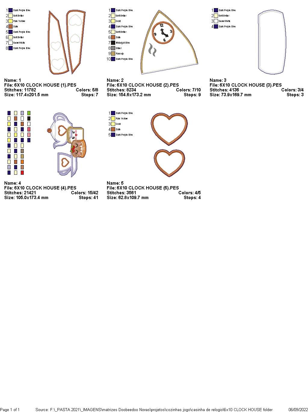 Little House Tea Time Ornament - ITH Project - Machine Embroidery Design