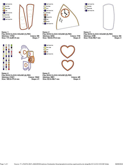 Little House Tea Time Ornament - ITH Project - Machine Embroidery Design