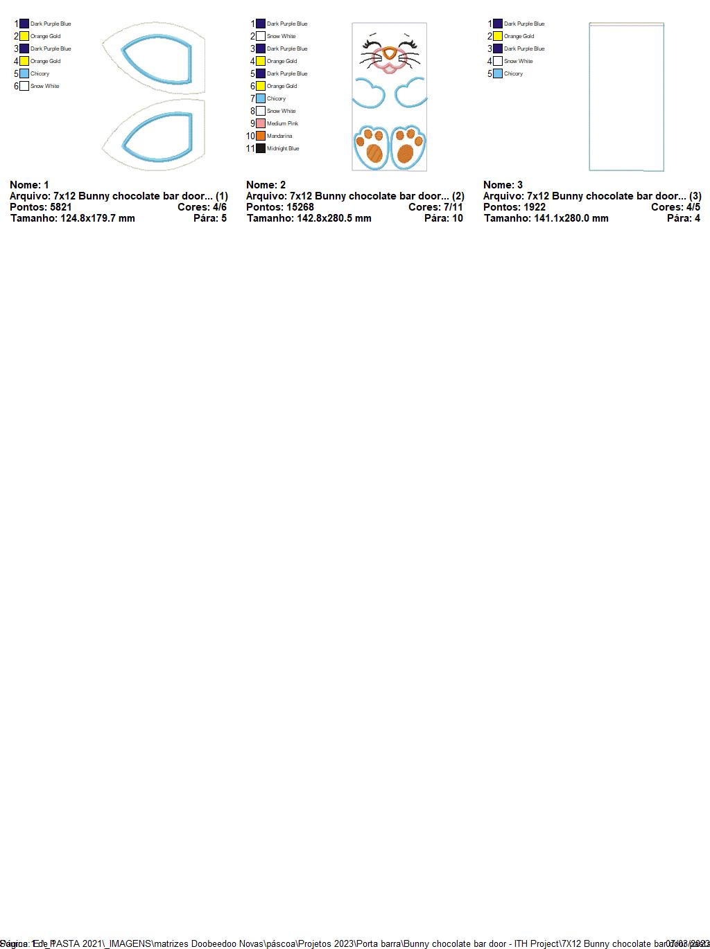 Happy Bunny Candy Bag 3 - ITH Project - Machine Embroidery Design