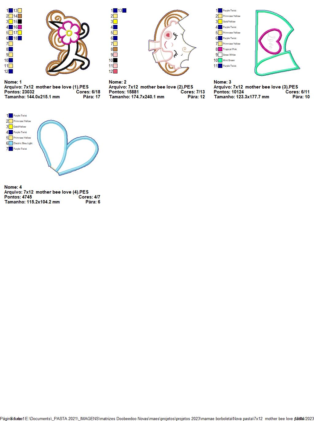 Bee Love Mothers Day Ornament - ITH Project - Machine Embroidery Design