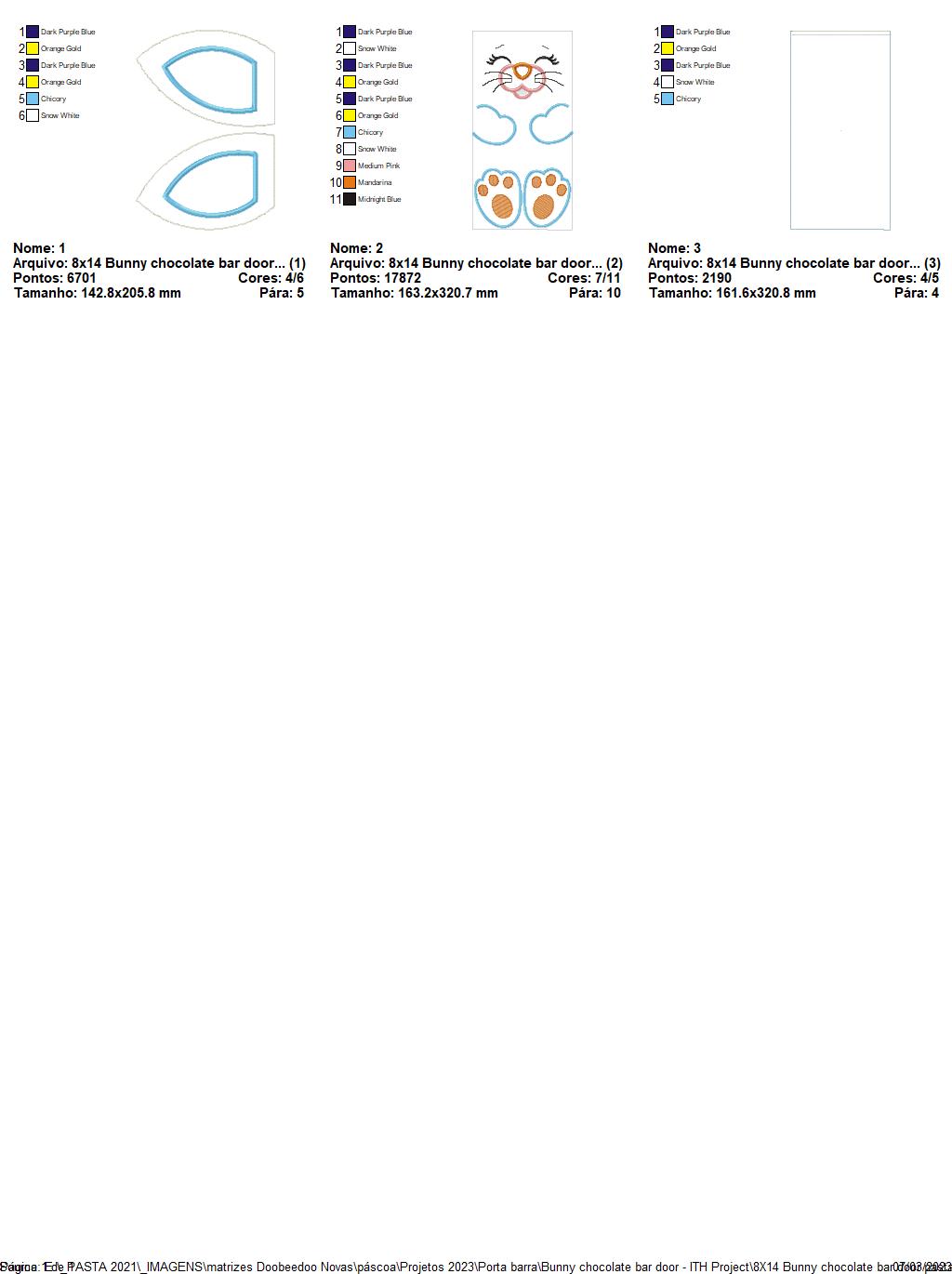 Happy Bunny Candy Bag 3 - ITH Project - Machine Embroidery Design