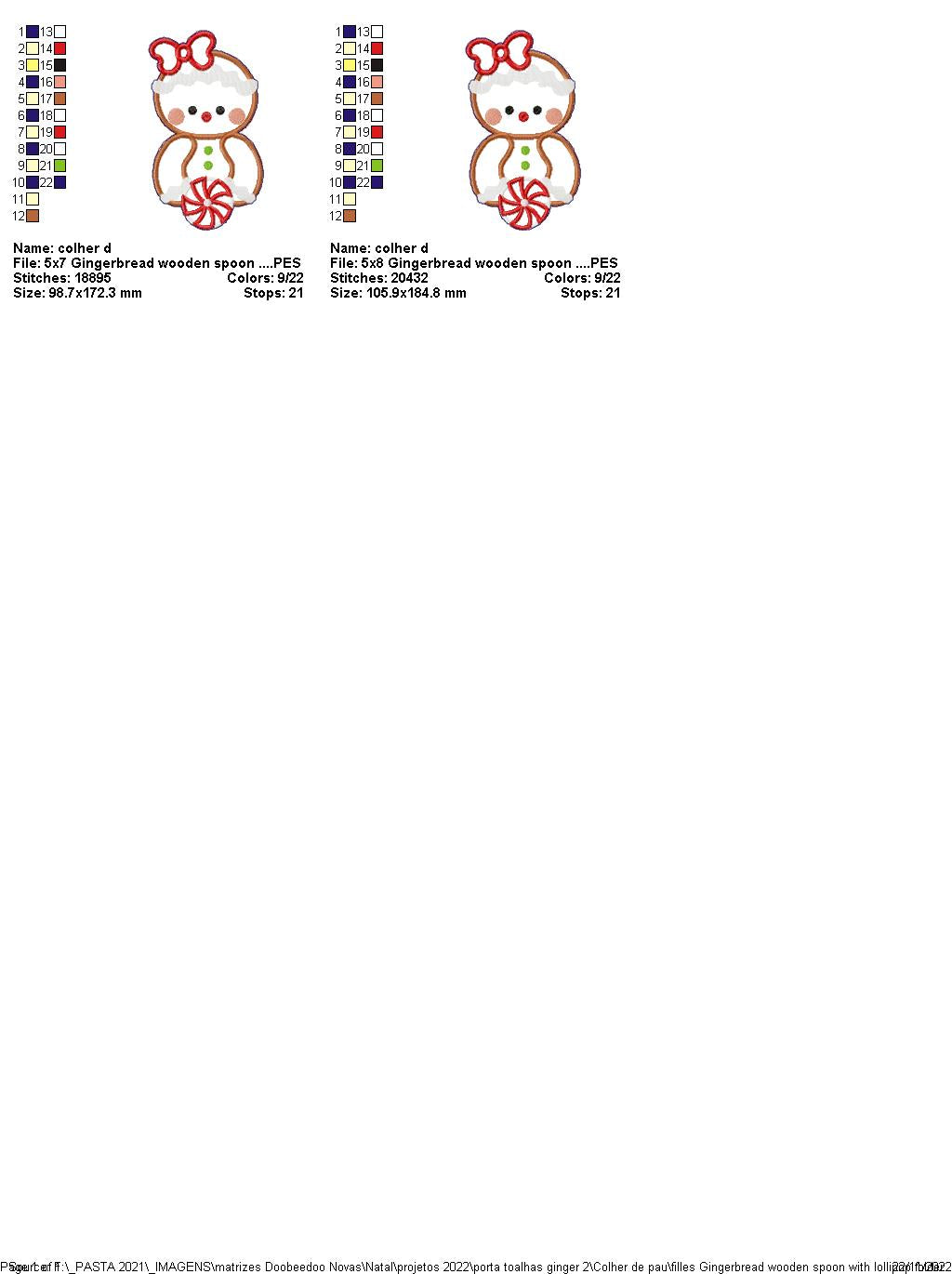 Gingerbread Christmas Kitchen Set - ITH Project - Machine Embroidery Design
