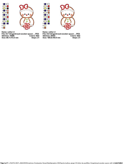 Gingerbread Christmas Kitchen Set - ITH Project - Machine Embroidery Design